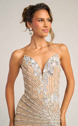 Portia and Scarlett PS26422C Nude/Silver/Ivory Pearl