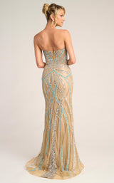 Portia and Scarlett PS26423C Nude/Blue/Silver