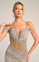 Portia and Scarlett PS26428C Nude/Silver/Blue