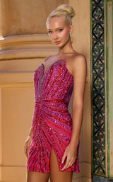 Portia and Scarlett PS26804C Fuchsia-Red