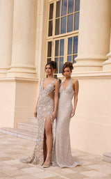 Portia and Scarlett PS26855C Nude/Silver/Ivory-Pearl