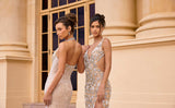 Portia and Scarlett PS26855C Nude/Silver/Ivory-Pearl