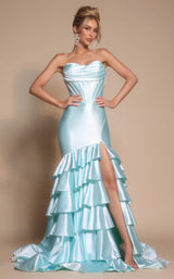 Portia and Scarlett XO085 Light Blue