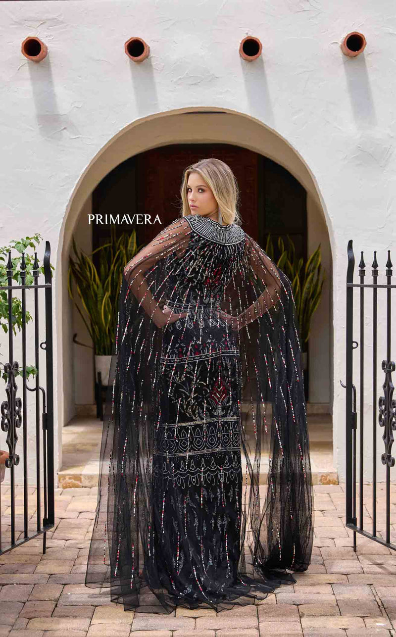 Primavera Couture 12172 Black Multi