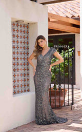 Primavera Couture 12175 Charcoal/Gold