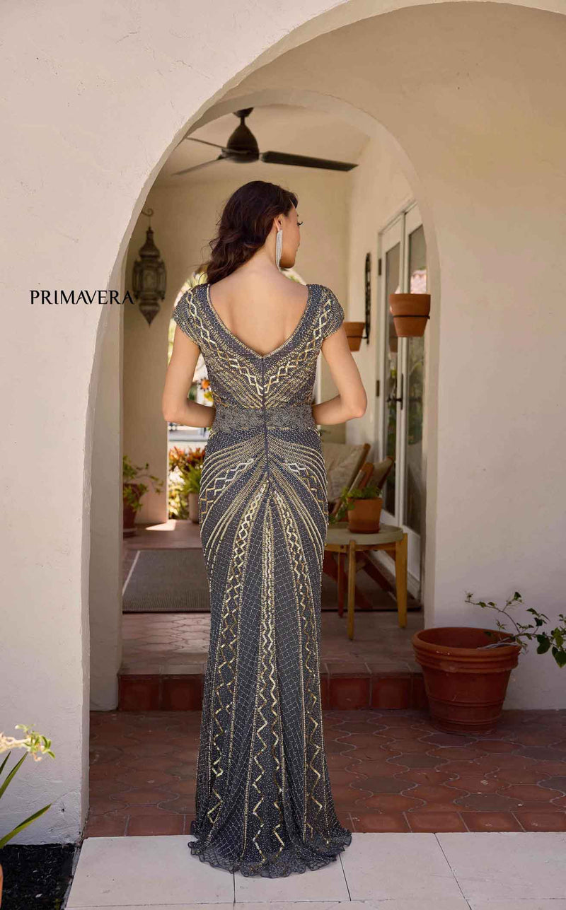 Primavera Couture 13135 Charcoal/Gold