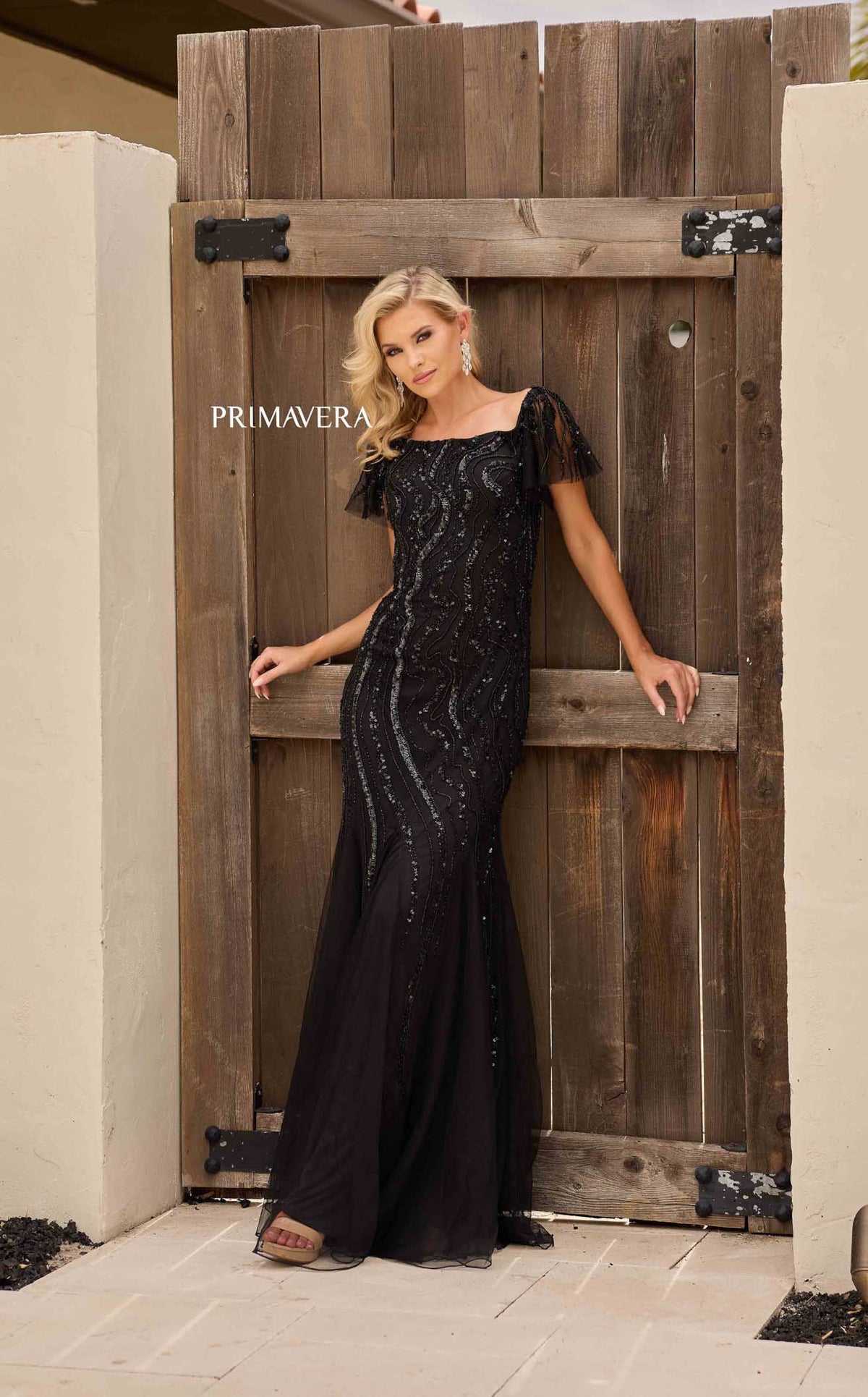 Primavera Couture 13155 Prom Dress - Charcoal