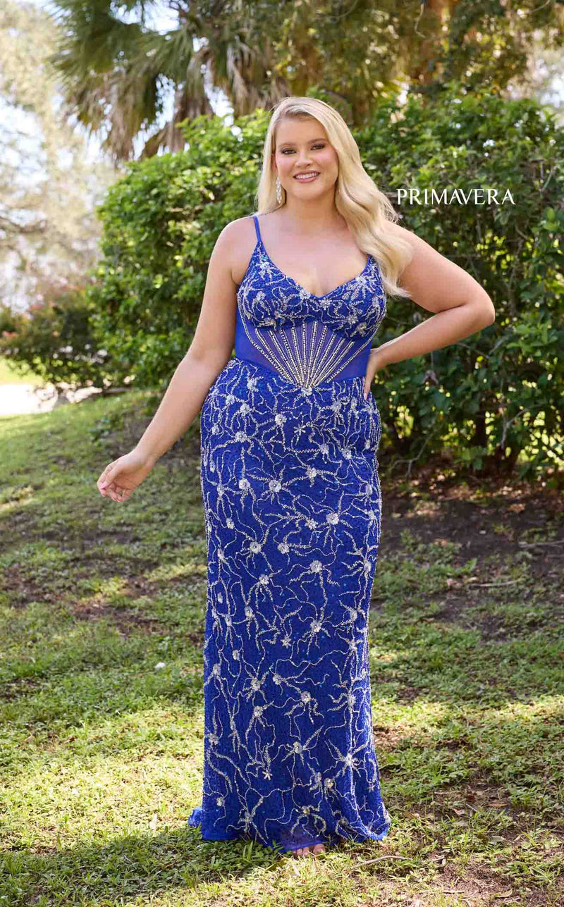 Primavera Couture 14079 Prom Dress - Royal Blue | NewYorkDress Primavera Couture 14079 Prom Dress - Royal Blue | NewYorkDress