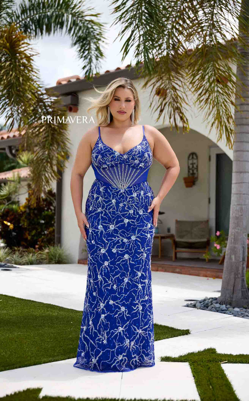 Primavera Couture 14079 Prom Dress - Royal Blue | NewYorkDress Primavera Couture 14079 Prom Dress - Royal Blue | NewYorkDress