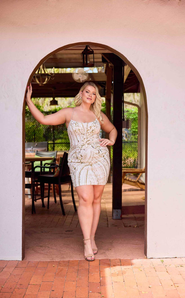 Primavera Couture 14093 Ivory/Gold
