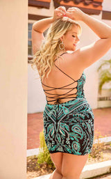 Primavera Couture 14096 Black/Teal