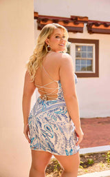 Primavera Couture 14096 Ivory/Blue