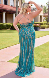 Primavera Couture 14101 Teal/Gold