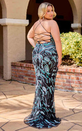 Primavera Couture 14102 Black/Teal