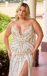 Primavera Couture 14103 Ivory/Gold