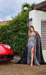 Primavera Couture 4385 Black Multi