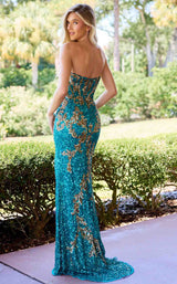 Primavera Couture 4516 Teal/Gold