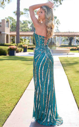 Primavera Couture 4523 Teal/Gold