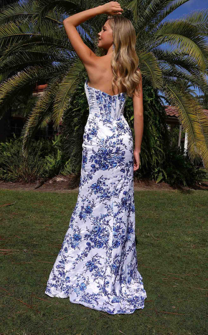 Primavera Couture 4537 Ivory/Blue