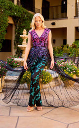 Primavera Couture 4569 Black Multi