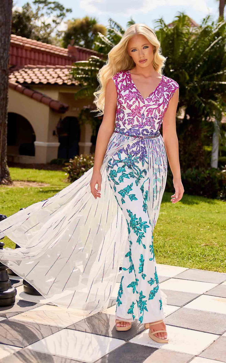 Primavera Couture 4569 Ivory Multi