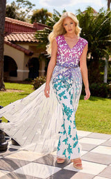 Primavera Couture 4569 Ivory Multi