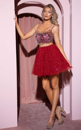 Rachel Allan 40477 Burgundy