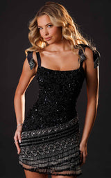 Rachel Allan 40650 Black/Silver