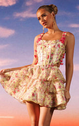 Rachel Allan 40674 Yellow-Print