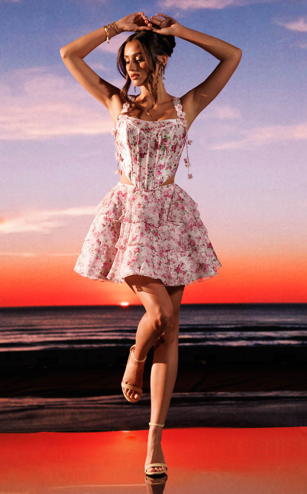 Rachel Allan 40674 Pink-Print