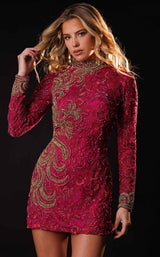 Rachel Allan 40692 Fuchsia/Gold