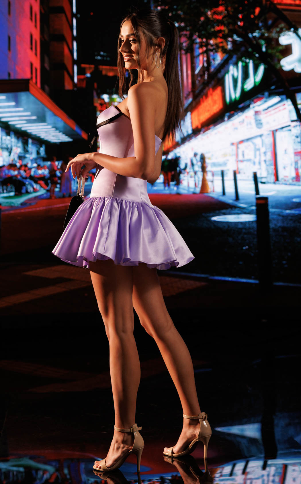 Rachel Allan 40714 Lilac-Black