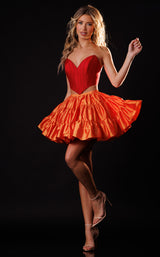 Rachel Allan 40722 Red-Tangerine