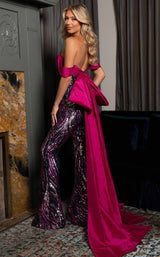 Rachel Allan 50331 Navy Fuchsia