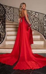 Rachel Allan 50363 Red/Fuchsia