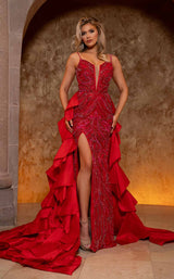 Rachel Allan 50364 Red/Fuchsia