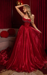 Rachel Allan 50386 Red/Fuchsia