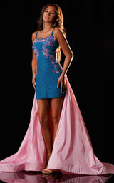 Rachel Allan 50426 Turquoise/Pink