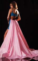 Rachel Allan 50426 Turquoise/Pink