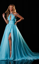 Rachel Allan 50430 Aqua-Blue/Multi