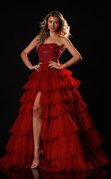 Rachel Allan 50431 Red/Fuchsia