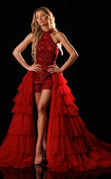 Rachel Allan 50441 Red/Fuchsia