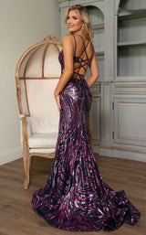 Rachel Allan 70721 Navy Fuchsia