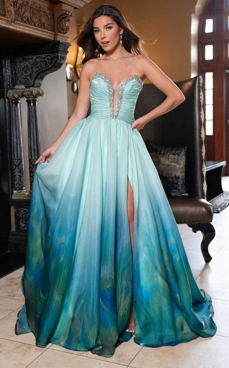rachel mint green dress Authentic Rachel Allen 7593 Dress--Color: Mint --Size: 8 -Prom Dress