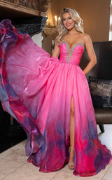 Rachel Allan 70727 Pink Print