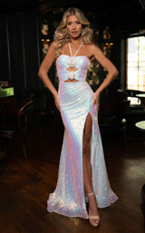 Rachel Allan 70749 White Iridescent