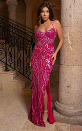 Rachel Allan 70753 Fuchsia Multi