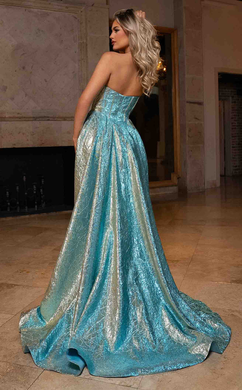 Rachel Allan 70754 Turquoise/Gold
