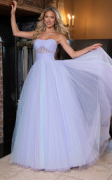 Rachel Allan 70761 Powder Blue/Lilac