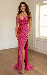 Rachel Allan 70799 Fuchsia Multi